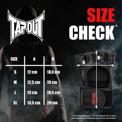 TAPOUT MMA Handschuhe PRO MMA Schwarz/Rot