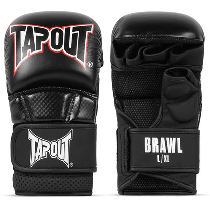 TAPOUT MMA Sparring Handschuhe BRAWL Schwarz