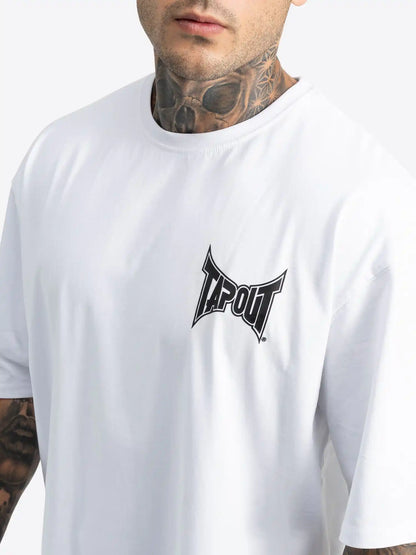 TAPOUT Oversize T-Shirt Creekside Weiß
