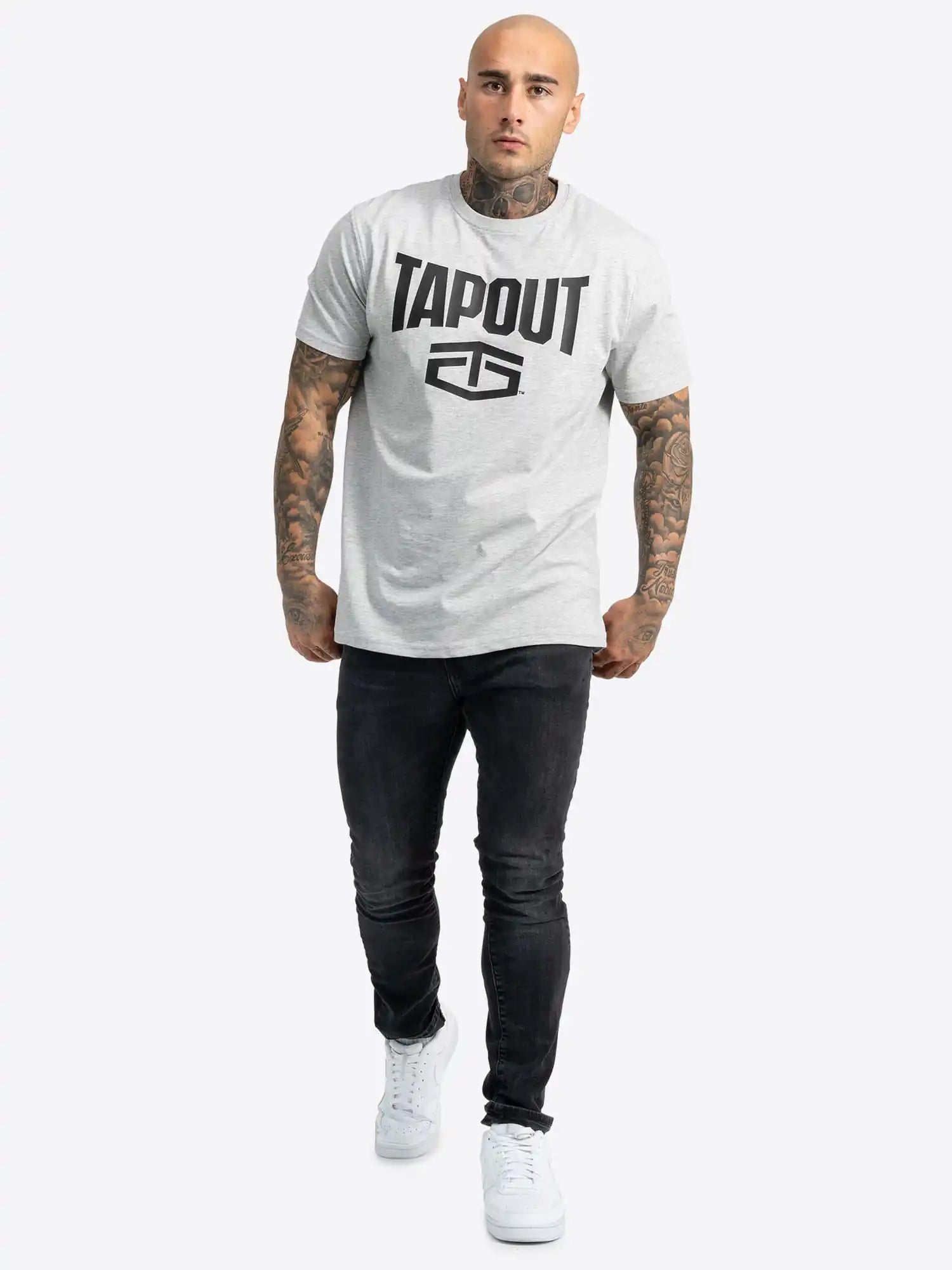 TAPOUT T-Shirt Active Basic Tee Grau