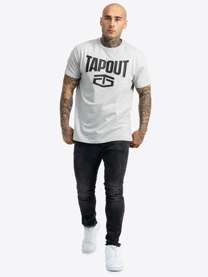 TAPOUT T-Shirt Active Basic Tee Grau