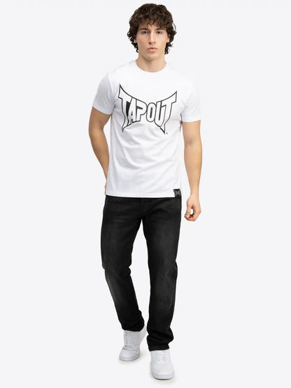 TAPOUT T-Shirt Lifestyle Basic Tee Weiß