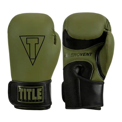 TITLE Boxing Boxhandschuhe Vegan Fitness Grün/Schwarz
