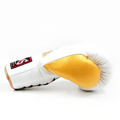 Twins Boxhandschuhe BGLL 8 Laced Weiß/Gold