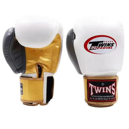 Twins Boxhandschuhe BGVL 3 Gold/Weiß/Grau