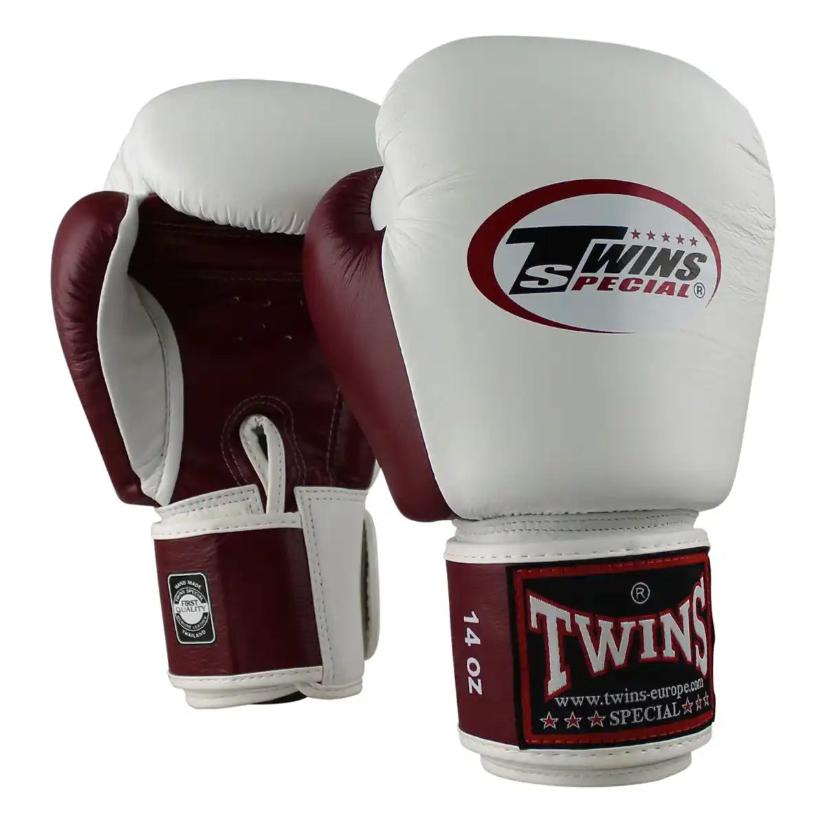 Twins Boxhandschuhe BGVL 3 Weiß/Weinrot