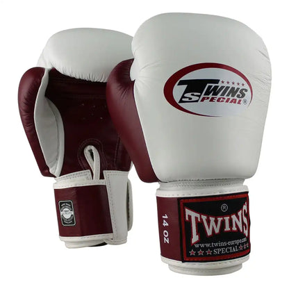 Twins Boxhandschuhe BGVL 3 Weiß/Weinrot