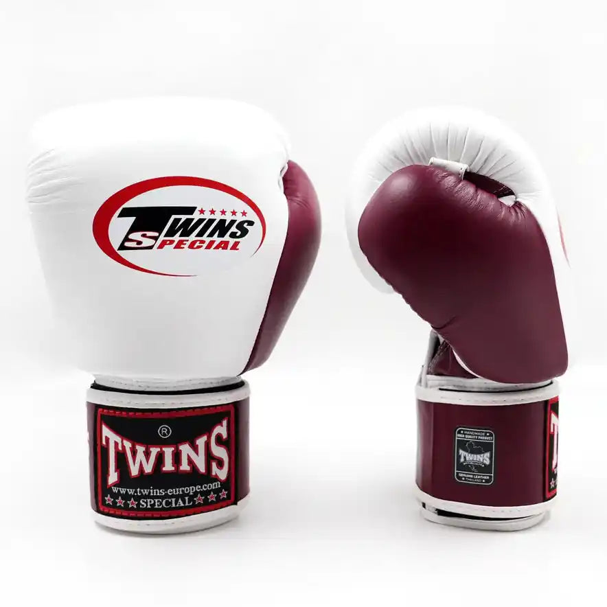 Twins Boxhandschuhe BGVL 3 Weiß/Weinrot