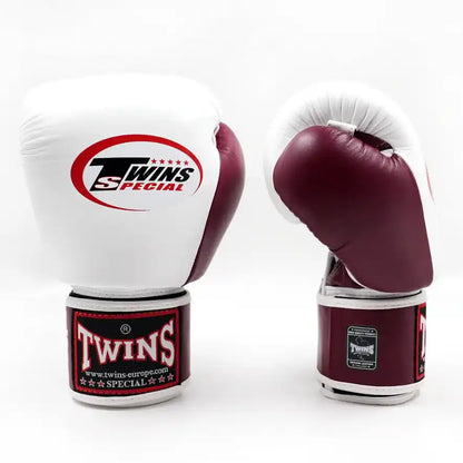 Twins Boxhandschuhe BGVL 3 Weiß/Weinrot