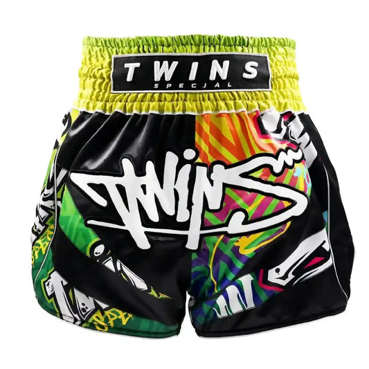 Twins Muay Thai Shorts TTBL Graffiti