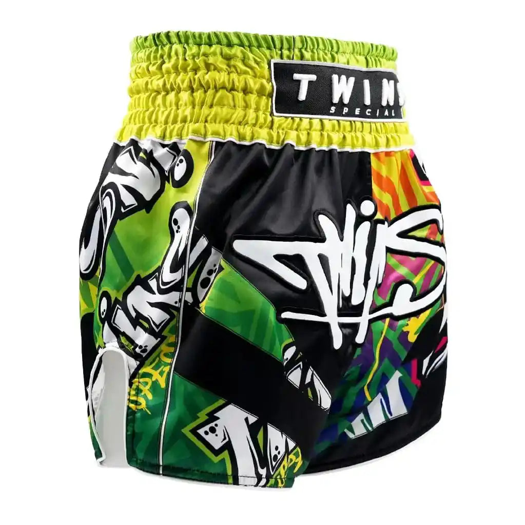 Twins Muay Thai Shorts TTBL Graffiti