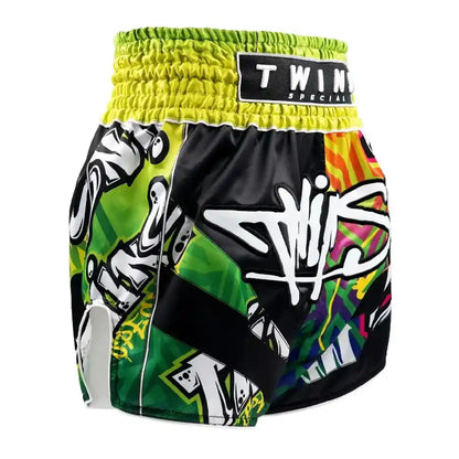 Twins Muay Thai Shorts TTBL Graffiti